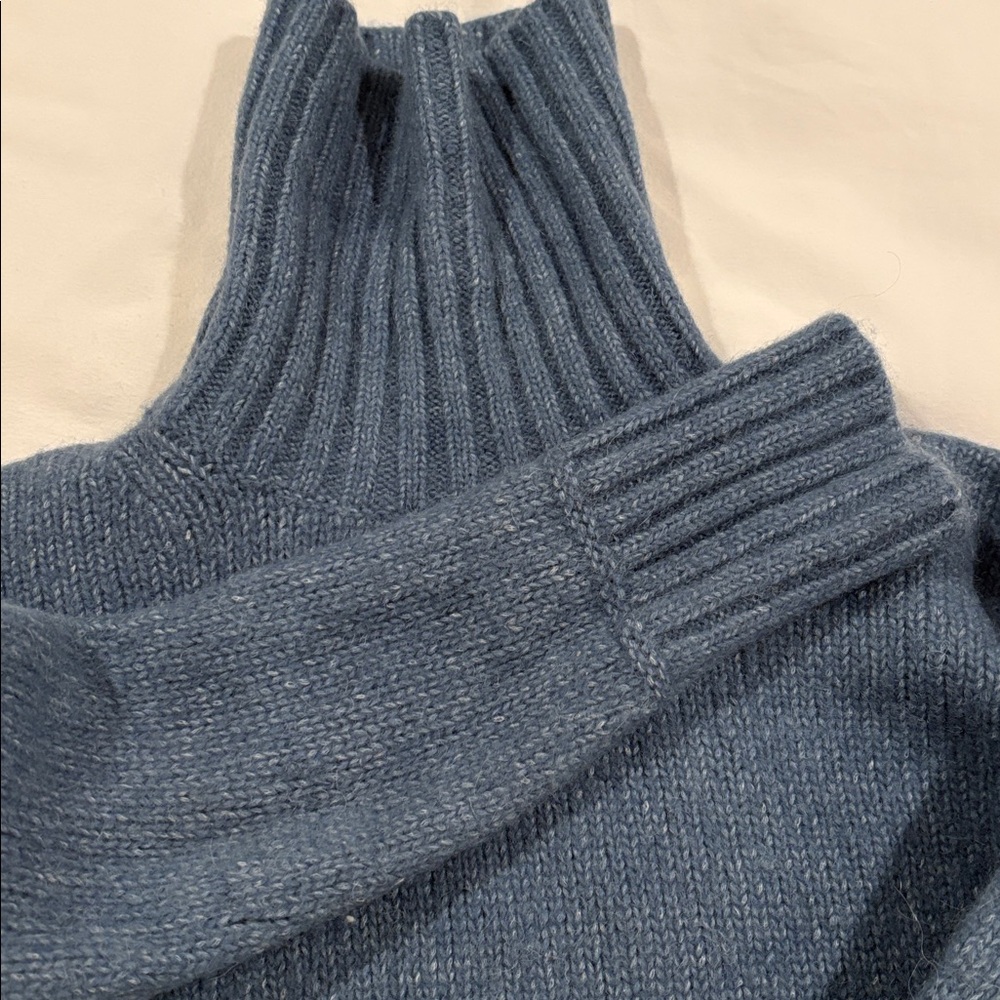 Everlane Slate Blue Turtleneck Sweater - Picture 2 of 6